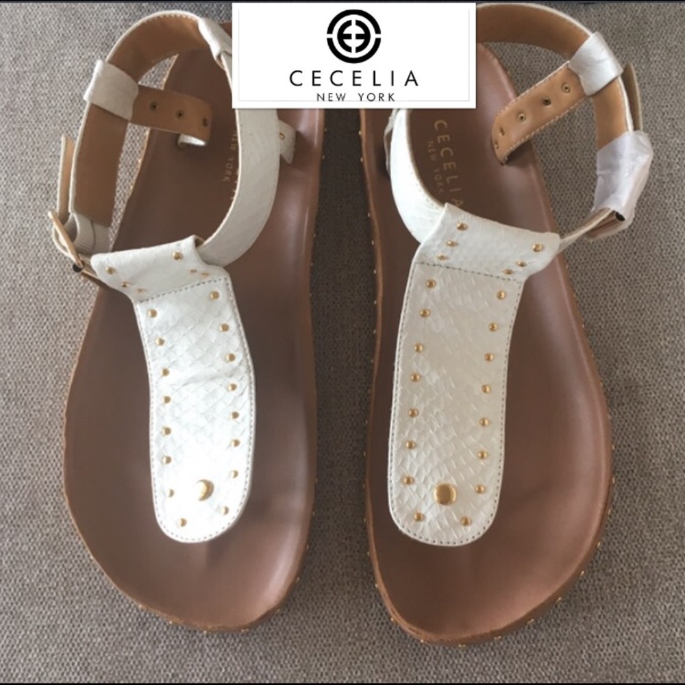 New studded thong snake embossed Leisel sandals
